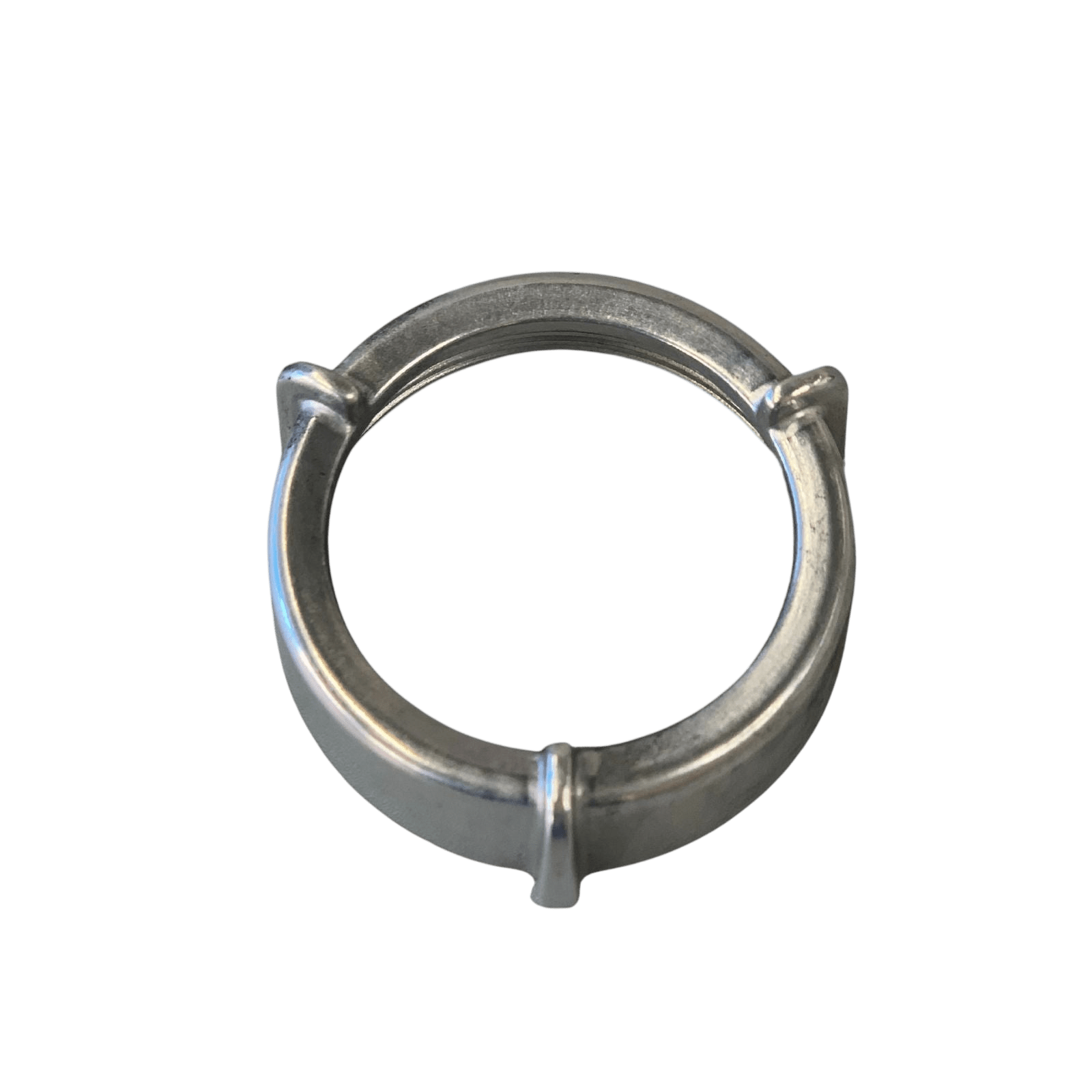 Verschlussring aus Metall für Fleischwolf, Größe 5, mit Sicherungsnasen