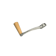Kurbel für Mohnmühle mit Holzgriff und Metallkurbel