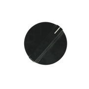 Runder Drehgriff für Fleischwolf, schwarzer Griff mit Metallstift
