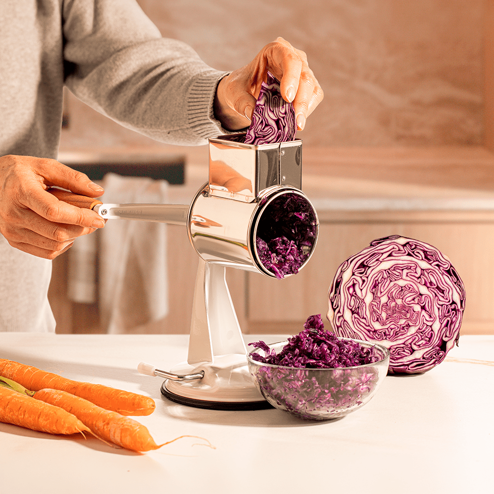 Jupiter Handreibe,Einwurf von Rotkohl